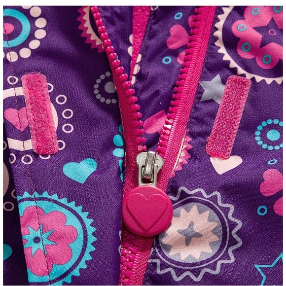 ☔️💙Girls heart rain & waterproof jacket - sz 6T - Picture 5 of 8